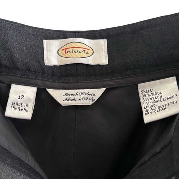 Talbots Wool Blend Trouser Pants Lined Stretch Fabric Office Workwear Si… - Picture 7 of 16